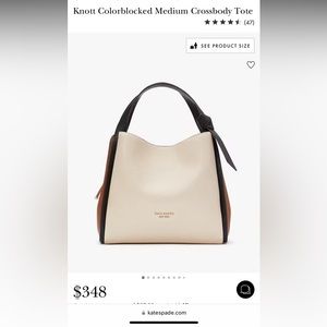 NEVER USED - BRAND NEW Kate Spade Knott Colorblocked Medium Crossbody Tote